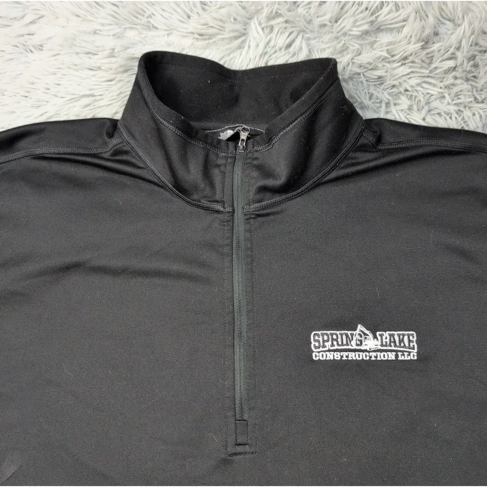 The North Face Sweatshirt Mens XXL Black Half Zip Outdoors Comfort Construction